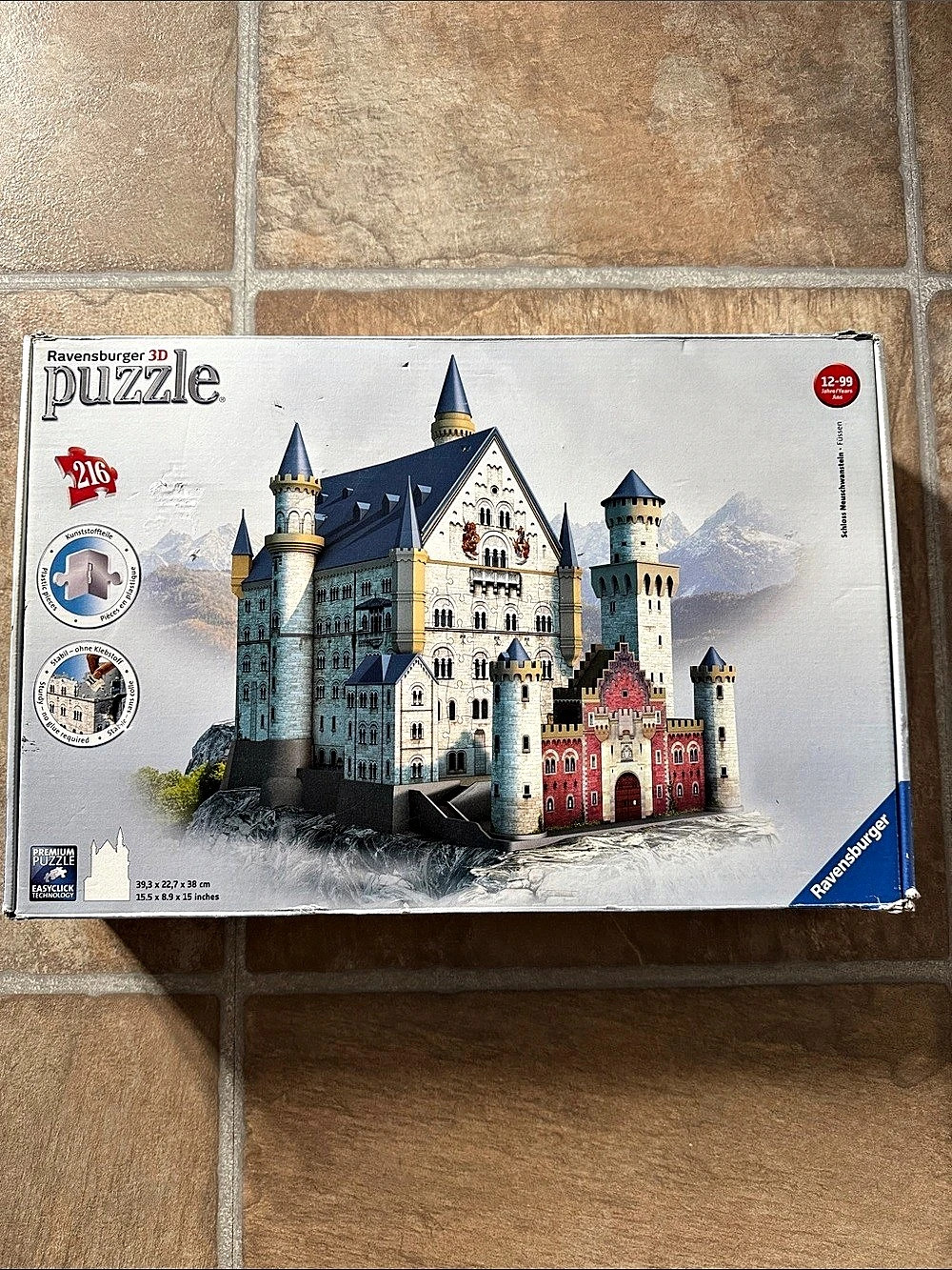 Ravensburger Neuschwanstein Castle 3D Puzzle 216-Piece 3D Puzzle
